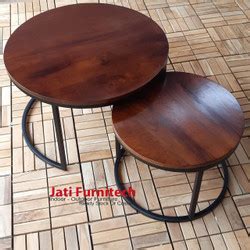 Jual Meja Tamu Minimalis Jati Top Table Rotan Rattan Teak Coffee