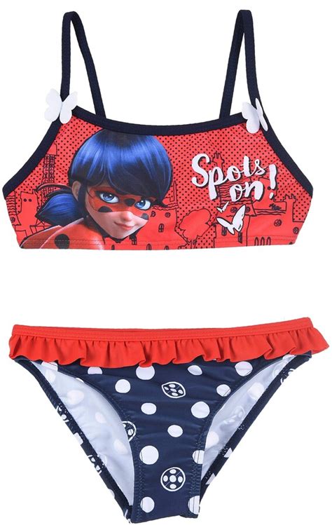 Miraculous Ladybug Girls Bikini Swimsuit Red 4 Years ShopStyle