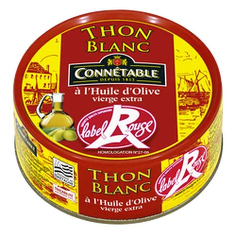 Thon Blanc L Huile D Olive Vierge Extra Label Rouge Connetable