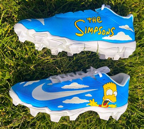 Simpsons Custom Football Cleats Etsy