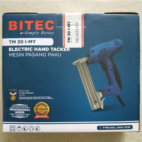 Jual Mesin Pasang Paku Tembak Listrik Elektrik Hand Gun Tacker Electric