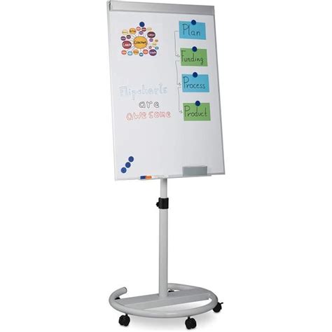 Tableau Blanc Mobile à Roulettesmagnétique Hauteur Réglable Rangement Stylos Hxl 100 X 70