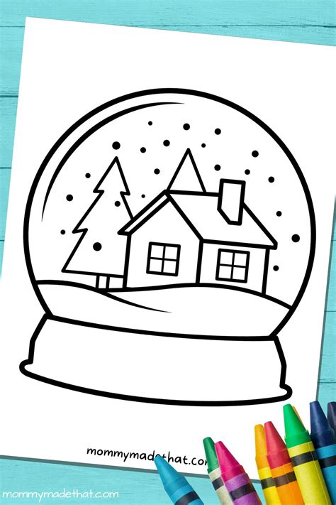 Adorable Snow Globe Templates Free Printables