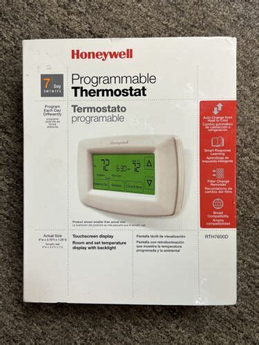 Honeywell Home Rth D Day Programmable Touchscreen Thermostat Small