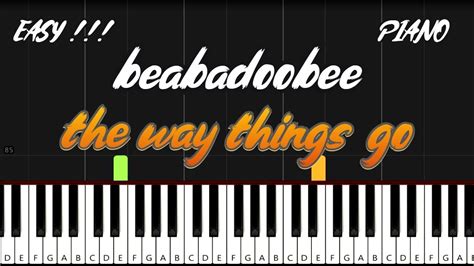 Beabadoobee The Way Things Go Piano Tutorial Easy Acordes Chordify