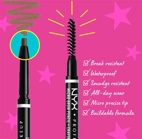 Nyx Professional Makeup Micro Brow Pencil Black