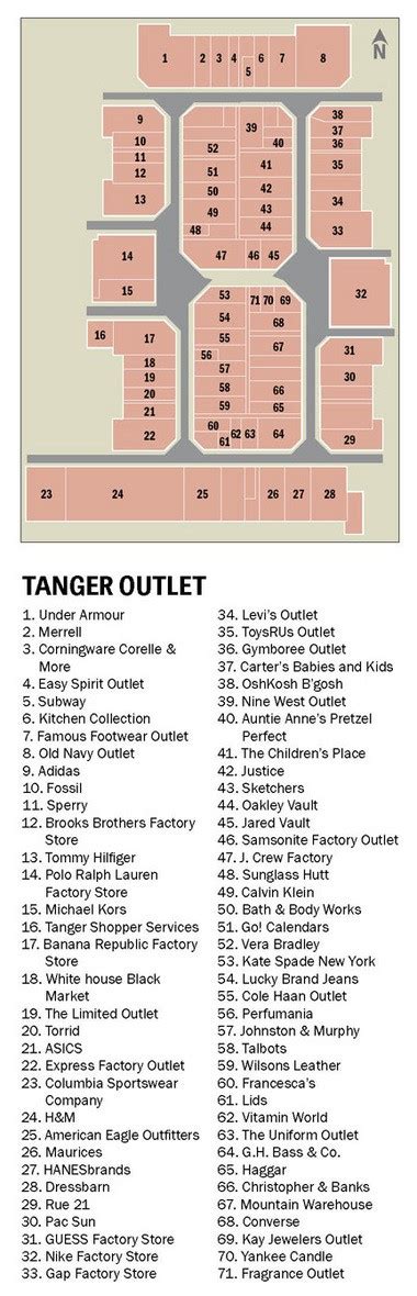 Tanger Outlet Grand Rapids Map Shari Demetria