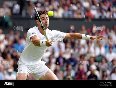 Jordan Thompson In Action Against Novak Djokovic Not Pictured On Day