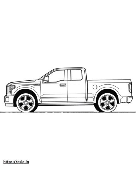 Ford F 150 Lightning 4wd Extended Range Coloring Page