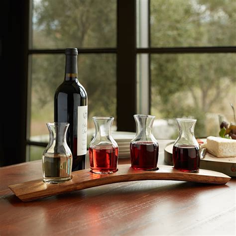 Barrel Stave Wine Flight Set The Wine Kit