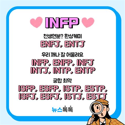 Mbti Infp특징연애직업팩폭궁합연예인꼬시기플러팅성격이상형