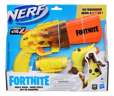 Lanzador Nerf Fortnite Cañón De Mano Bananin 2 Pack Meses Sin Interés