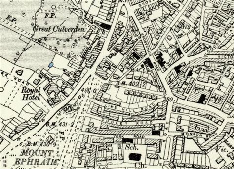 1898 Map Scan Tunbridge Wells, Kent, England, UK High-resolution ...