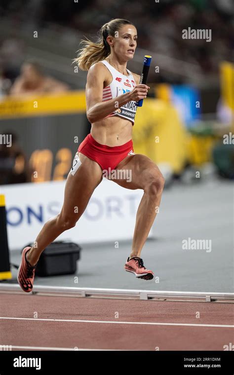 Natalia Kaczmarek Nahm An Der 400 Meter Staffel Der Leichtathletik