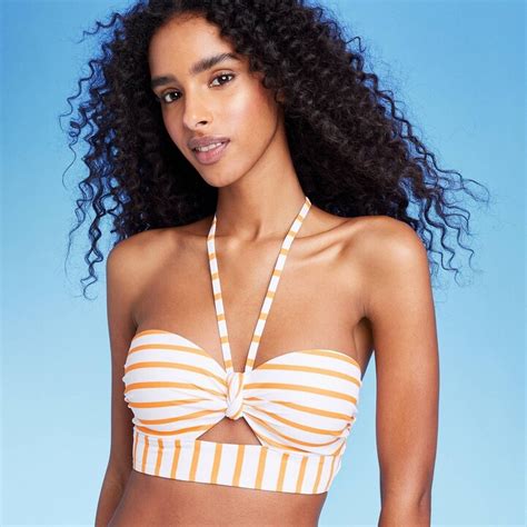 Women S Lightly Lined Tunneled Front Keyhole Bikini Top Shade Shore