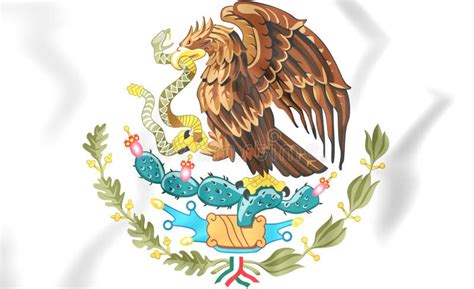 Mexico Coat of Arms, Seal, National Emblem . Stock Illustration ...