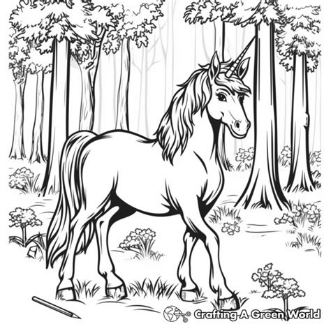 Magical Unicorn Coloring Pages Free Printable