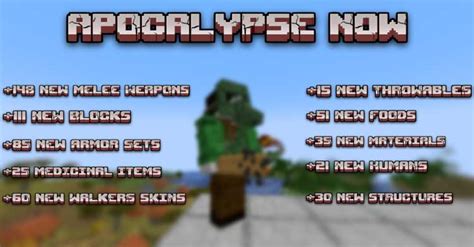 Apocalypse Now Mod Para Minecraft 1201 1192 1182 Y 1165