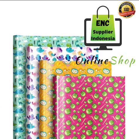 Jual Sidu Lembar Kertas Kado Sidu Motif Fancy Gambar Batik Sinar