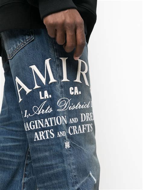 Amiri Arts District Straight Leg Jeans Farfetch