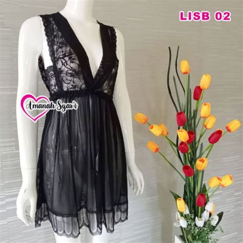 Jual Babydoll Lingerie Seserahan Kado Pernikahan Baju Tidur Khusus Depan Pasangan Halal