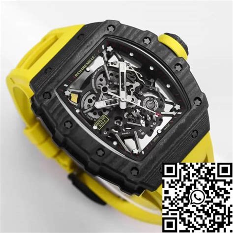 Replica Richard Mille RM35 02 1 1 Best Edition BBR Factory Yellow Strap