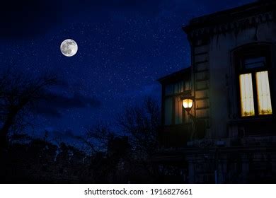 Old City Streets Night Full Moon Stock Photo 1916827661 | Shutterstock