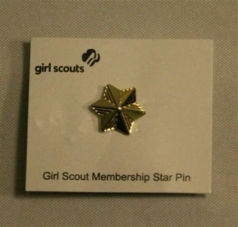 Girl Scout Pin Button 2012 100th Anniversary Disc Star Yellow