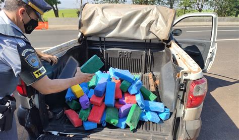 Polícia Rodoviária apreende mais de 88 quilos de cocaína em caminhonete