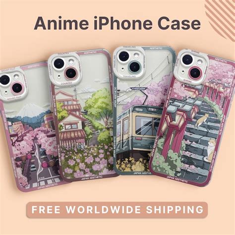 Iphone Phone 13 Mini Case Anime Etsy