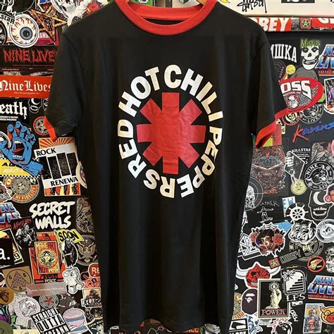 Red Hot Chili Peppers Ringer Tshirt Size Large Depop