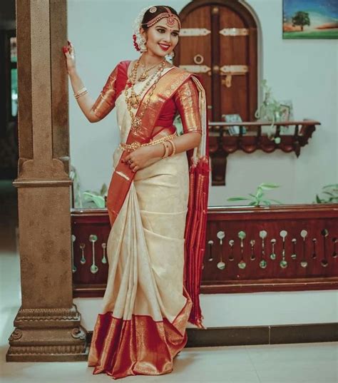 Pin By Shaik Aslam On Half Saree Girls South Indian Bride Saree