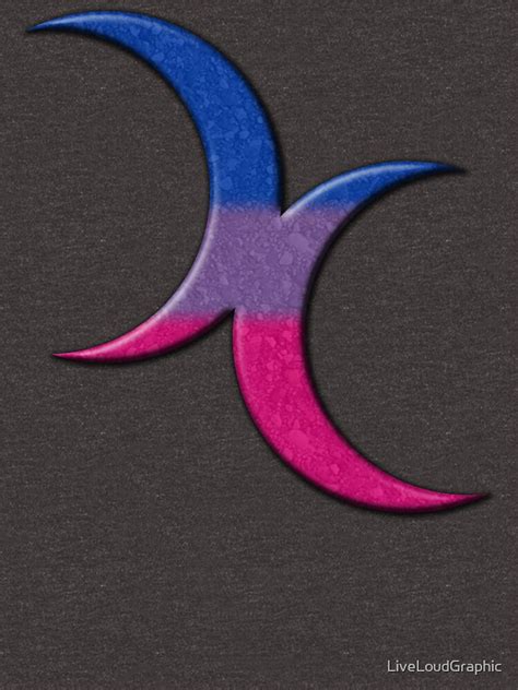 Bisexual Pride Crescent Moons T Shirt For Sale By Liveloudgraphic