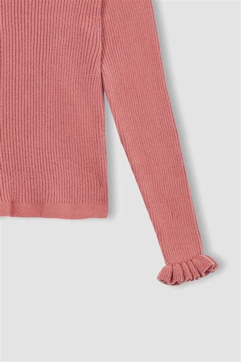 Rose FILLES Pull Over Tricot Col Ras Du Cou Fille 2631856 DeFacto