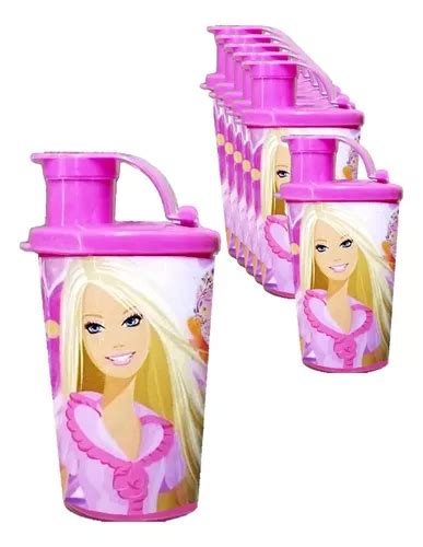 Vaso Pitillo Sorpresa Barbie X Und Fiesta Infantil Decorar Cuotas