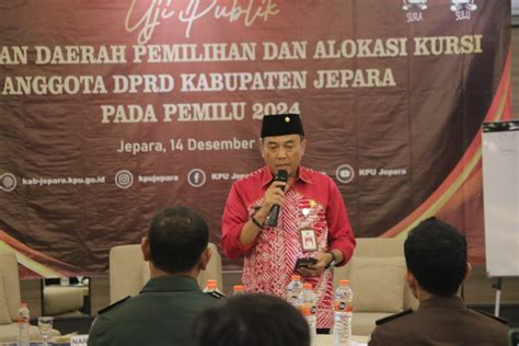 Kpu Jepara Lakukan Uji Publik Konsep Dapil Dan Alokasi Kursi Berita