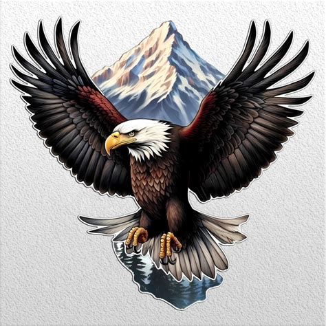 Temu｜1pc White Head Eagle Car Sticker Decorative Sticker Decal For