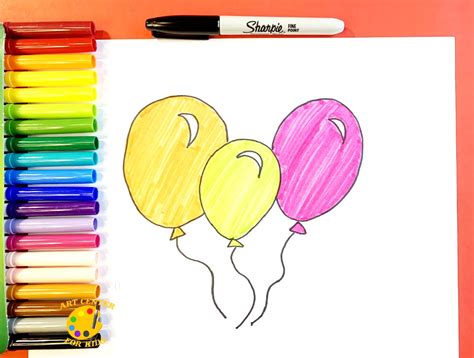 25 Easy Balloon Drawing Ideas - How to Draw Balloons