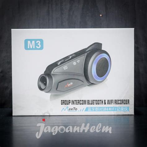 jual maxto intercom helmet maxto  black  nterphone bluetooth