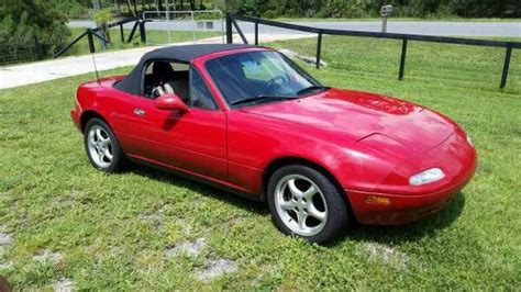 Clean Red 1990 Mazda Miata Mx 5