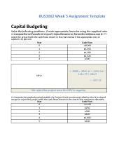 Capital Budgeting Methods In Finance Course Hero