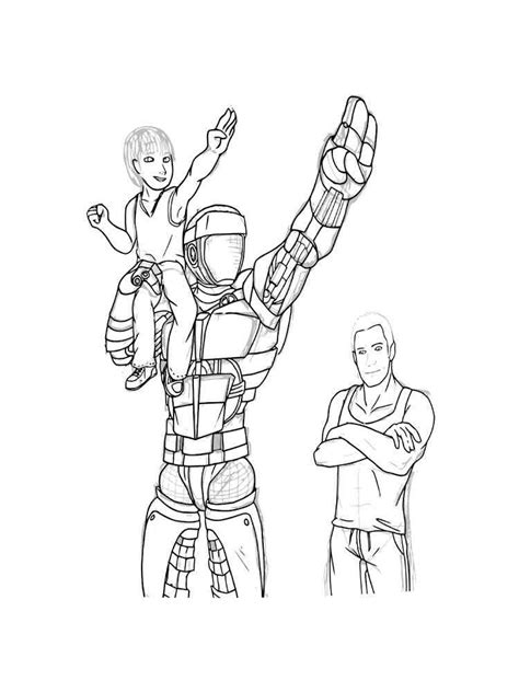 Real Steel Atom Coloring Pages