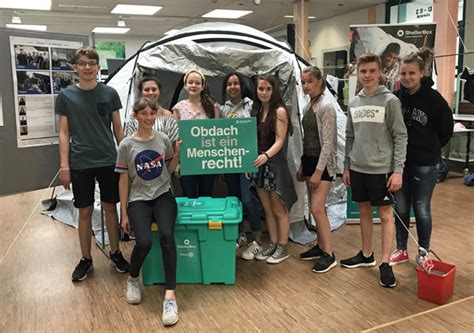 Shelterbox Hilfsprojekt Otto Hahn Gymnasium Göttingen