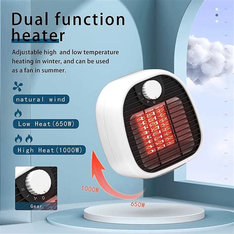 Ceramic Fan Heater Ceramic Fan Heater 1000w Electric Heater With 2 Heating Levels Overheating