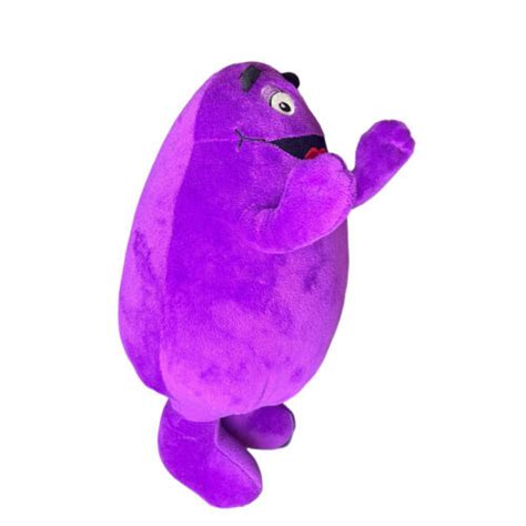 Retro McDonald's Grimace Purple Plush Stuffed Toy Animal 2014 ...