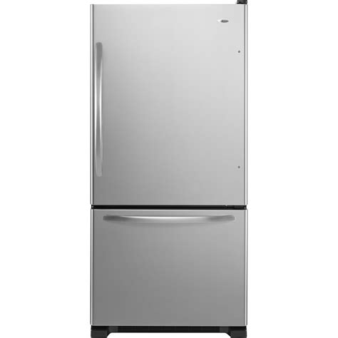 Amana Abb2224we 219 Cu Ft Single Door Bottom Freezer Refrigerator