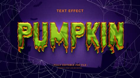 Premium PSD Halloween Text Effect