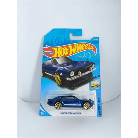 Jual Hot Wheels Custom Ford Maverick Blue Factory Fresh Shopee Indonesia