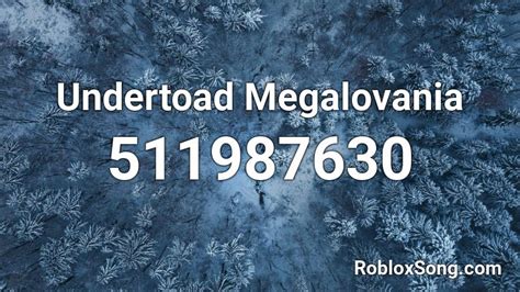 Undertoad Megalovania Roblox Id Roblox Music Codes