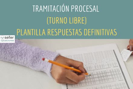 Plantillas respuestas definitivas Tramitación Procesal